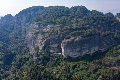 航拍湖南邵阳新宁崀山风光