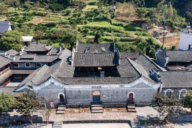 航拍湖南邵阳新宁崀山风光