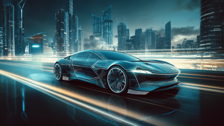 科技感炫酷赛车