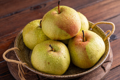 新鲜的延边苹果梨