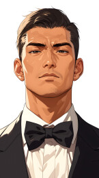 英俊男士正装画像 眼神犀利略带严肃