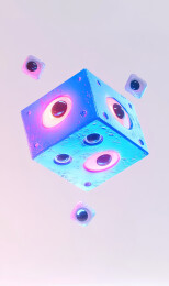 彩色背景下的彩色玩具特写镜头