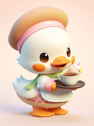 3D可爱小鸭