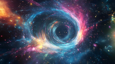 星系漩涡时空隧道宇宙星云