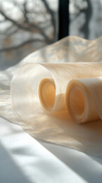 纸张卷起的光影效果.