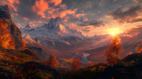 雪域高山风景