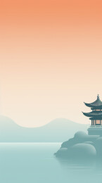 中国风东方美学建筑局部