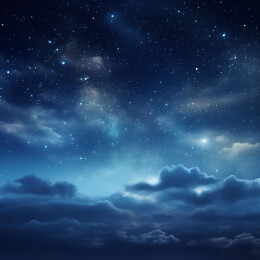 深蓝色繁星天空背景