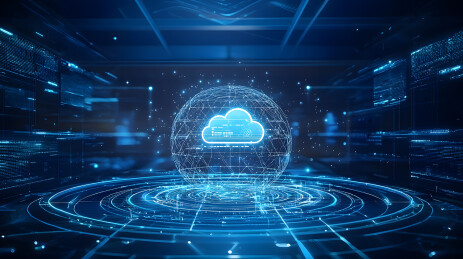 未来数字云存储概念