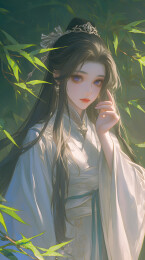 竹林仙子古风女子