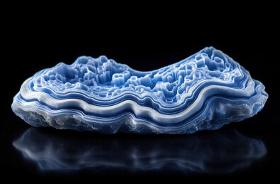 黑色背景下的冰特写镜头