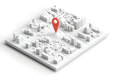 白色背景下的高角度视图