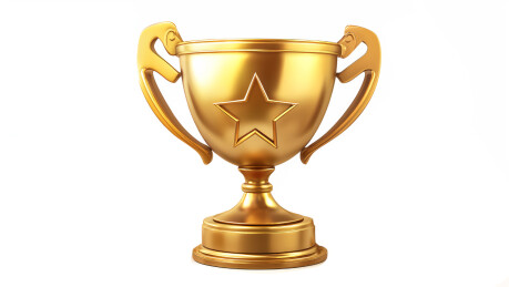 3D立体金色奖杯