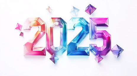 抽象几何2025数字海报