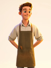 宝爸家庭主妇人物角色职业形象3D插画