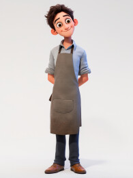 宝爸家庭主妇人物角色职业形象3D插画