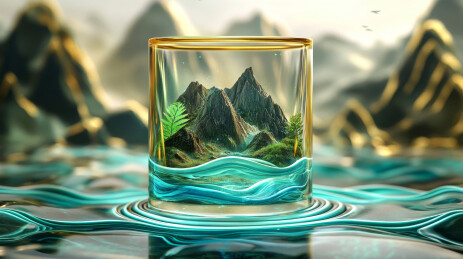 简约国风海报背景