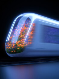 现代科技高铁列车