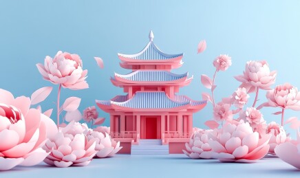 中式3d建筑素材