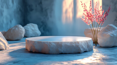 石头室内摆台场景建模