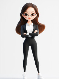 3D卡通职业女士