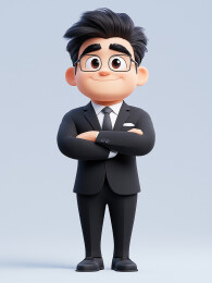 3D卡通职业男士