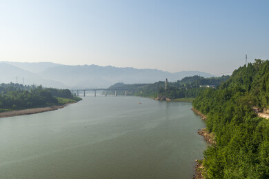 三汇古镇白塔风景