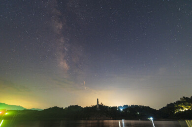 三汇古镇白塔风景