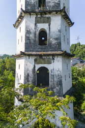 三汇古镇白塔风景