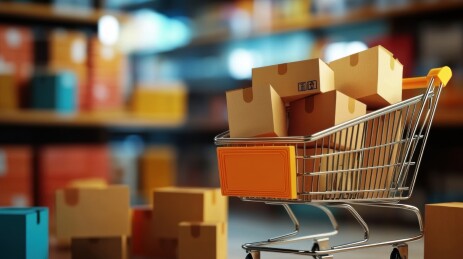 双十一购物节插画