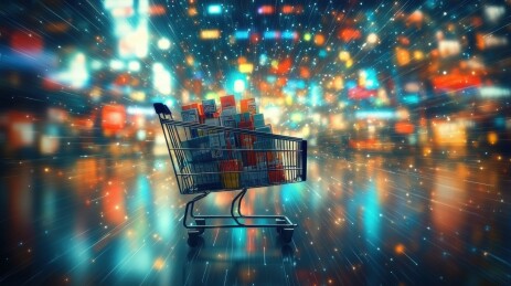 双十一购物节插画