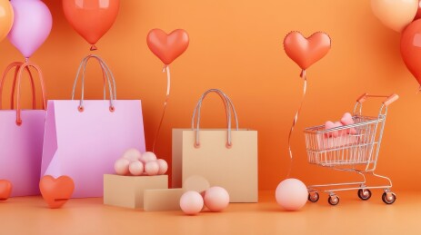 双十一购物节插画