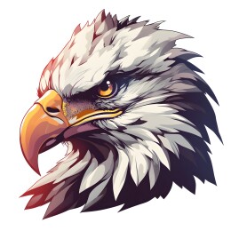 美国白头鹰图腾徽章头像
