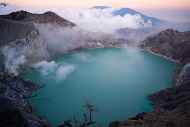 巴厘岛上的旅游景点宜珍火山