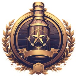 复古植物丝带装饰的徽章图腾标志插画