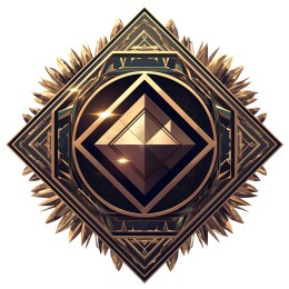 复古植物丝带装饰的徽章图腾标志插画