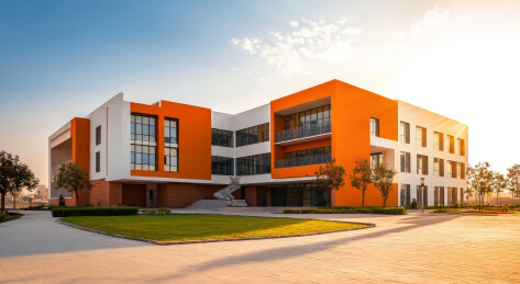 现代校园教学楼