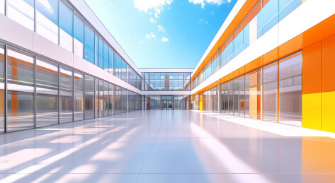 现代校园教学楼