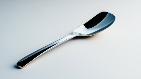 银色金属勺