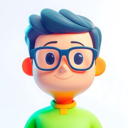 用户图标3D卡通插图