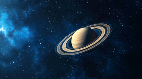 行星与银河的奇妙景象