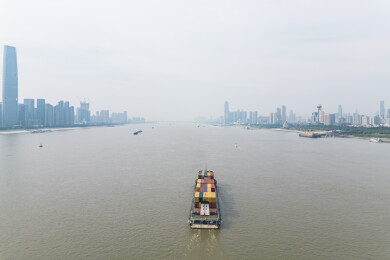 长江货船运输景观