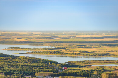 黑龙江省佳木斯市抚远市抚远镇东极阁日出