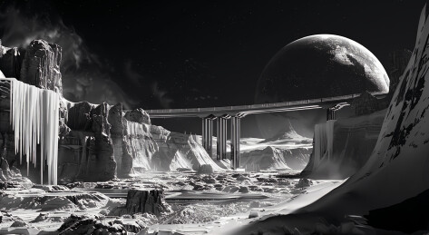 太空登上月球主题背景图片