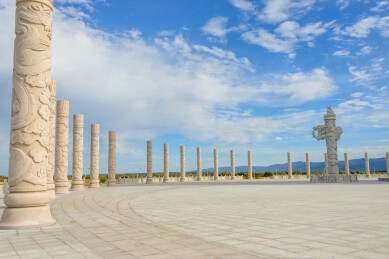 中国黑龙江省抚远市黑瞎子岛东极宝塔