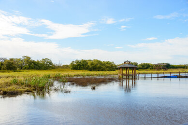 黑龙江省抚远市黑瞎子岛湿地公园景色