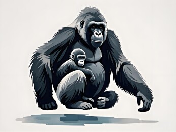 儿童绘本插画动物多角度插图设计素材 