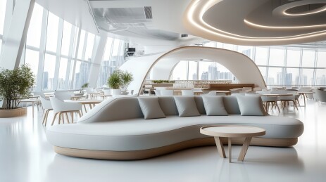 公共区域的接待区会客区