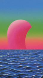 多巴胺渐变抽象简约插画