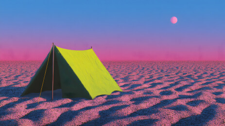 多巴胺渐变抽象简约插画